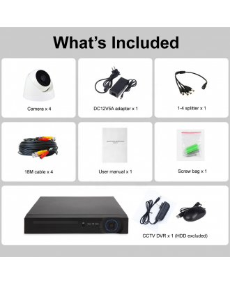 CCTV security camera 1080P HD Outdoor AHD analog Camera Kit With DVR 4CH two way audio Camara System low price