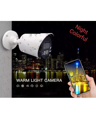 2MP Colorful Night Vision Security Camera CCTV AHD Outdoor Video Surveillance Camera Analog Waterproof Warm light AHD Camera