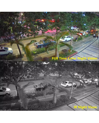2MP Colorful Night Vision Security Camera CCTV AHD Outdoor Video Surveillance Camera Analog Waterproof Warm light AHD Camera