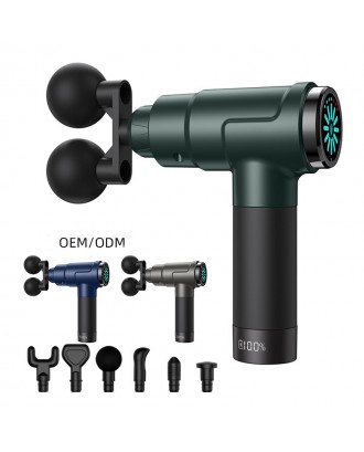 Youmay Dual Heads Fascia Gun Massager Vibrator Muscle Fascial Massage Gun