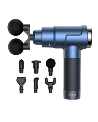 Youmay Dual Heads Fascia Gun Massager Vibrator Muscle Fascial Massage Gun