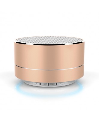 Outdoor Portable Mini Round Shape Colorful LED Light A10 Wireless Bluetooth Speakers