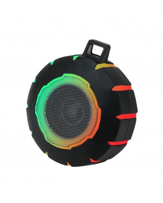 Backpack Keychain Outdoor IPX6/7 Waterproof Speaker Sport Mini Wireless LED Light Speaker