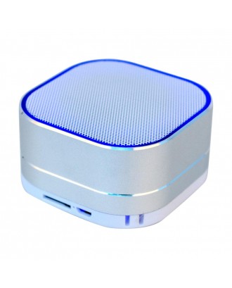 Christmas Gift Portable Colorful LED Aluminium Alloy Mini Wireless TWS Bluetooth Speaker