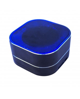 Christmas Gift Portable Colorful LED Aluminium Alloy Mini Wireless TWS Bluetooth Speaker