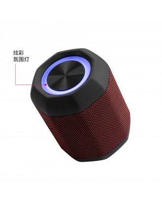 OEM IPX7 waterproof BT AUX TF Card speakers tws music fabric speakers led light rgb blue tooth outdoor speakers waterproof